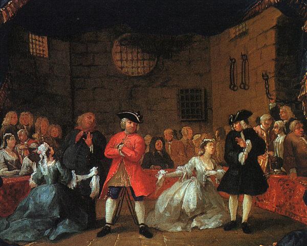 HOGARTH, William A Scene from the Beggar's Opera g